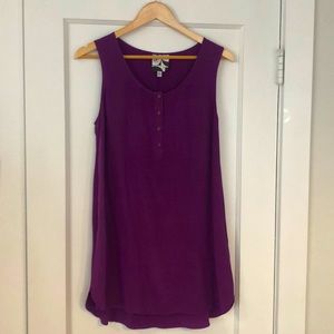 Barneys NY silk purple shift